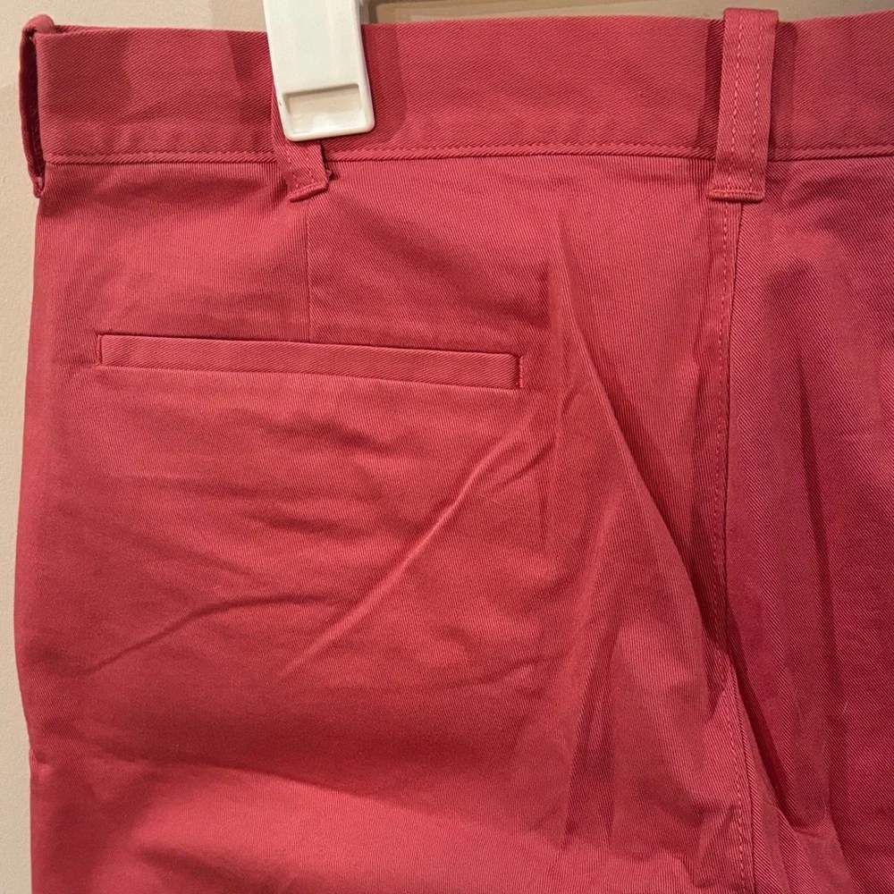 J Crew Red Flat Front Dress Shorts Men's 34W